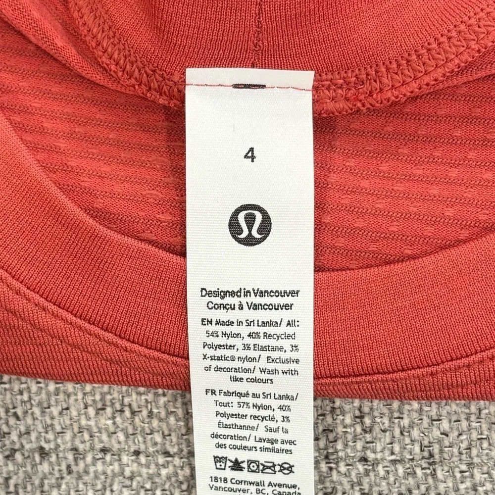 NWT Lululemon Swiftly Tech Long Sleeve Shirt *Race Size 4 In Desert Red